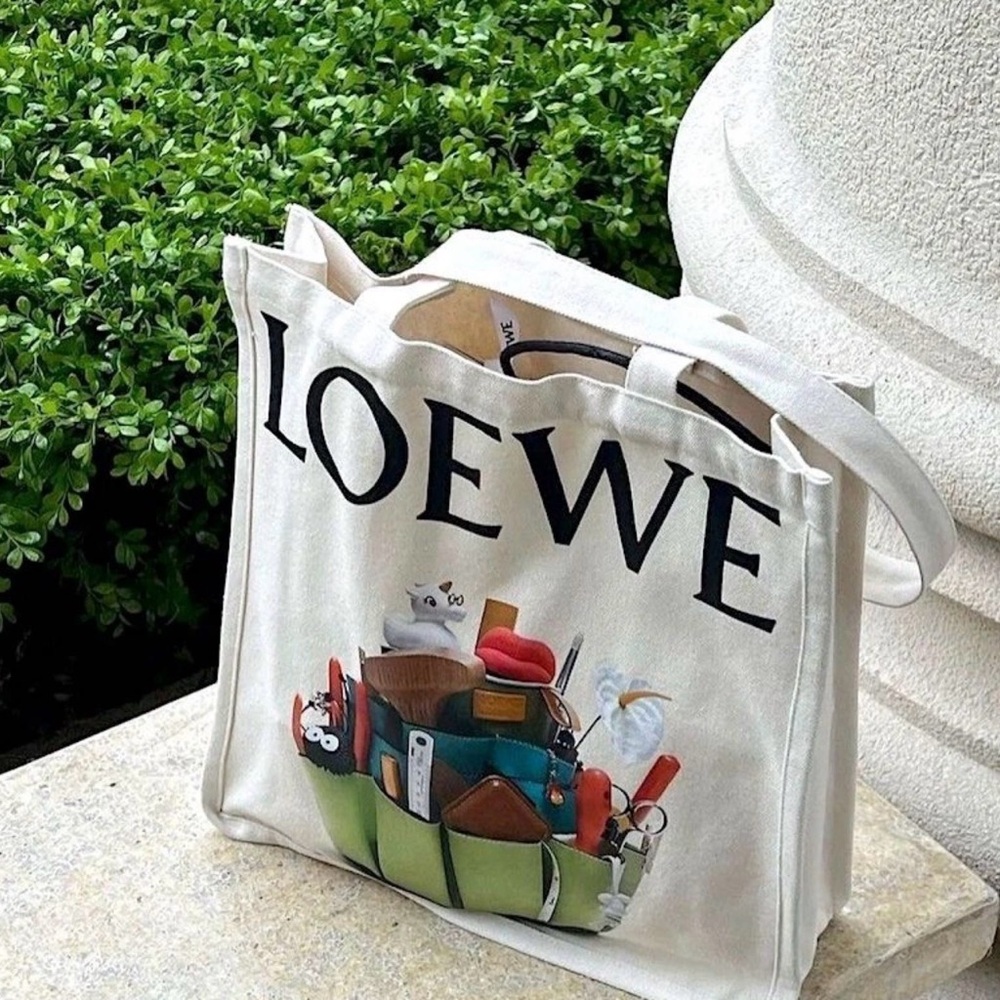 New Loewe Crafted World Exhibition Gift Tote Bag Limited Canvas